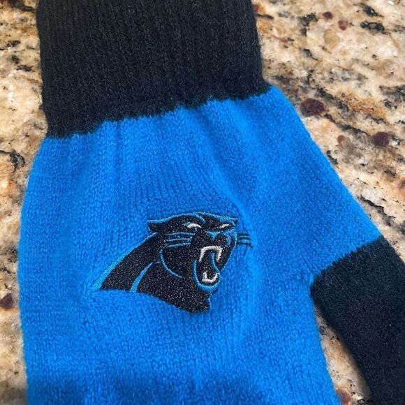 Carolina Panthers Knit Gloves Boys Unisex - Picture 4 of 6
